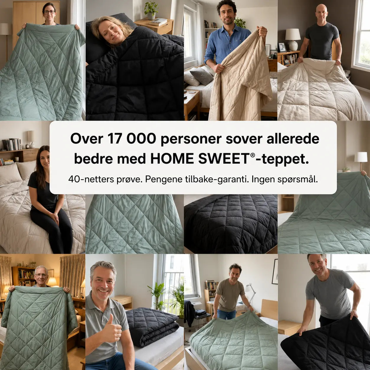 EasySleep® Dyne – 2-i-1 hurtigtørkende dyne som gjør sengetrekk overflødig