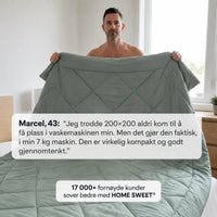 EasySleep® Dyne – 2-i-1 hurtigtørkende dyne som gjør sengetrekk overflødig